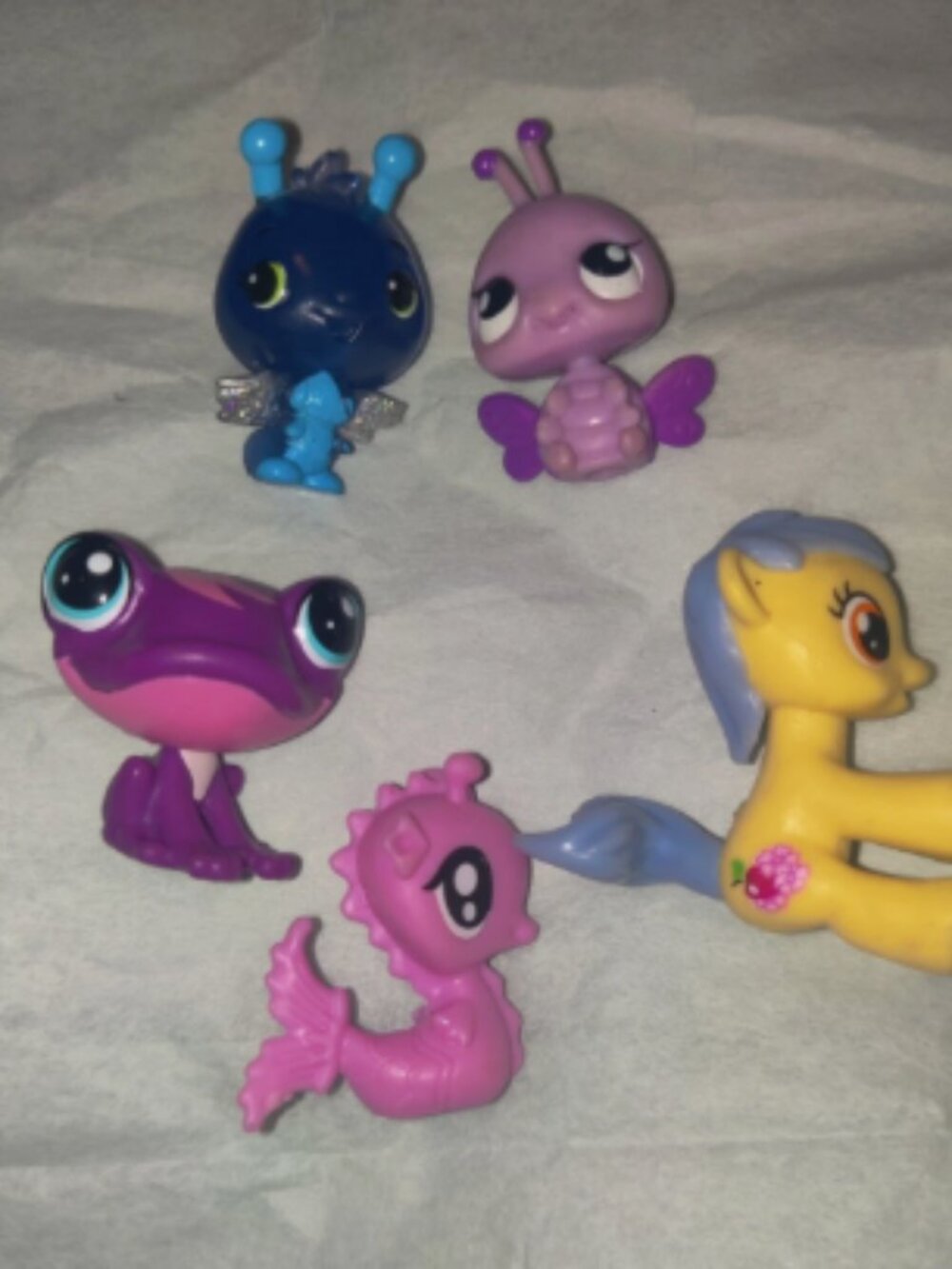 Lot Of 5 Tiny Mini Toys 1-Hatchimal + 2 My Little Ponys + 2 Littlest Petshop